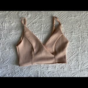 Cream crop top